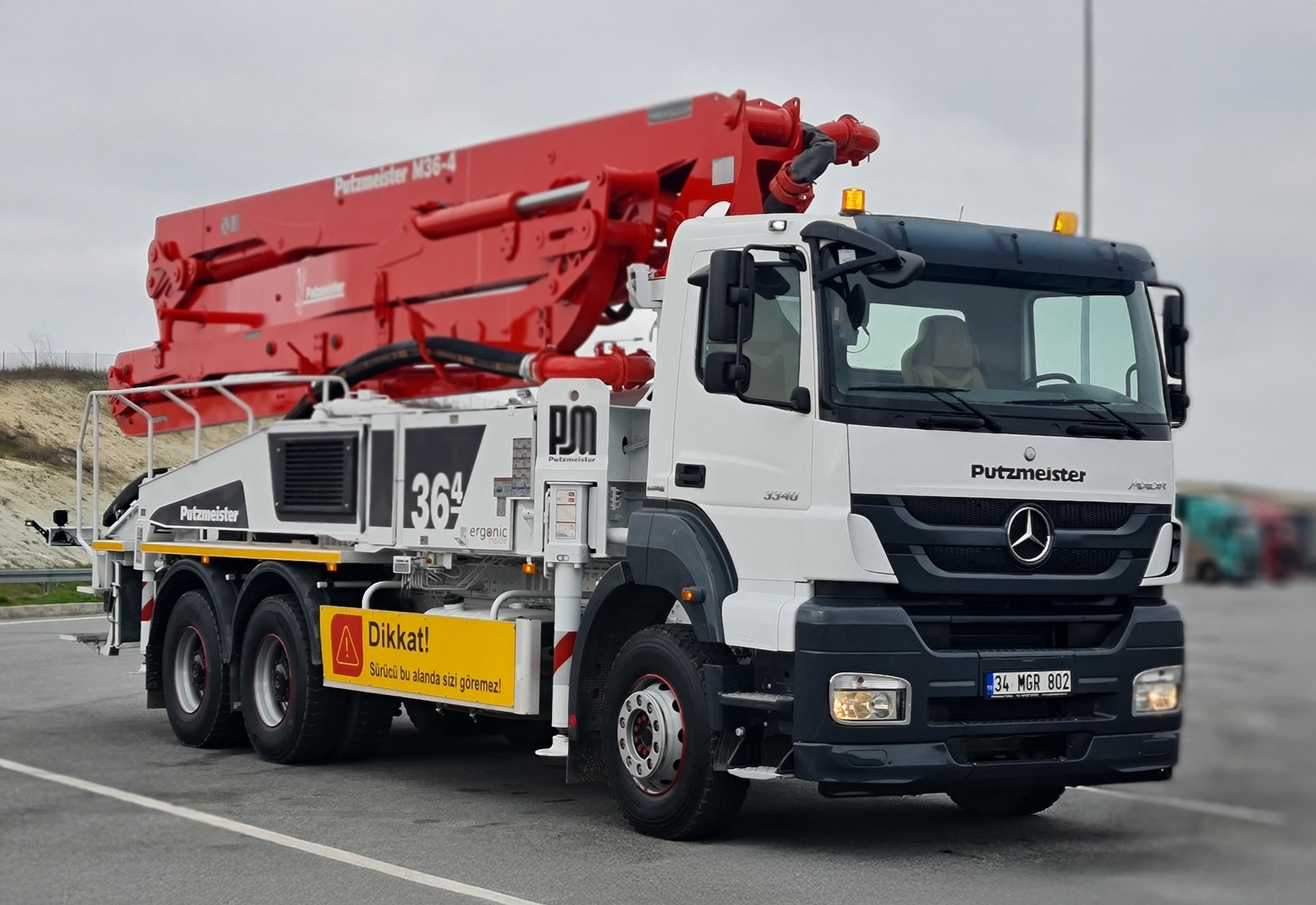 36 Metre Putzmeister Beton Pompası kiralık araç